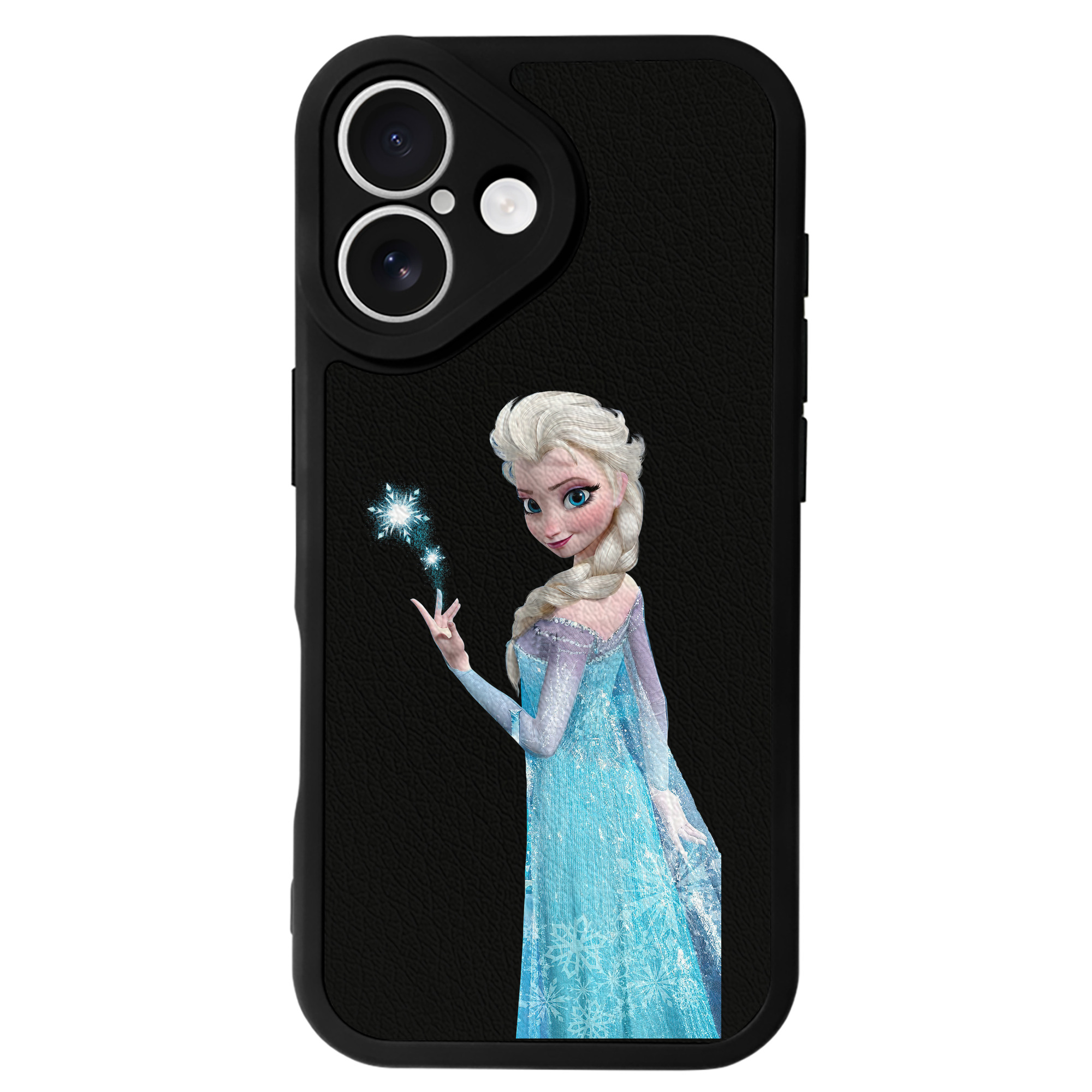（画像用） アナと雪の女王 アンナ エルサ Frozen Anna Elsa 【iPhone 16シリーズ対応】シリコンスマホケース（レザー調） 材質：シリコン